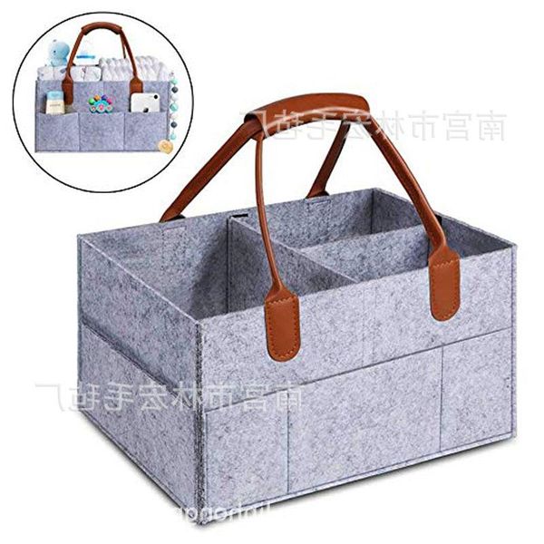 

bag storage felt baby diaper portable basket jvnnn