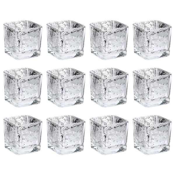 

candle holders 12pcs glass candlesticks romantic crystal dining table props