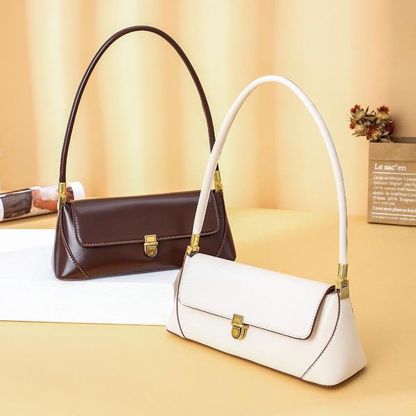 

evening bags women handbags baguette fashion shoulder retro underarm bag pu leather lock zipper