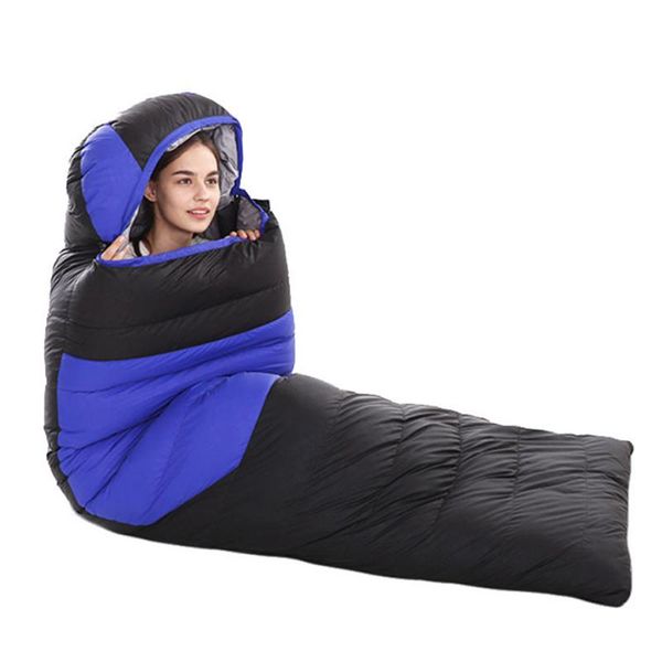 

down sleeping bag 2300g outdoor warm envelope travel camping bags
