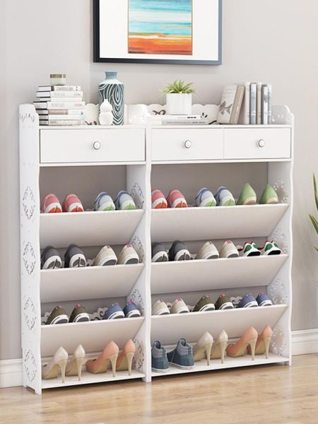 

clothing & wardrobe storage 8000 european simple shoe cabinet space multi-level living room porch multi-function dust-proof rack economy
