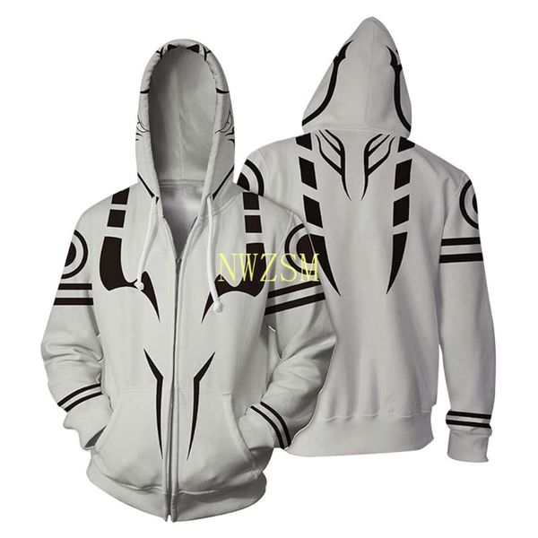 

men's hoodies & sweatshirts jujutsu kaisen sukuna ryoume cosplay hoodie 3d print sweatshirt pullover casual streetwear zip up jacket c, Black