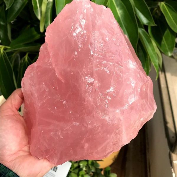 

natural powder rose quartz gem energy stone collection decorative objects & figurines