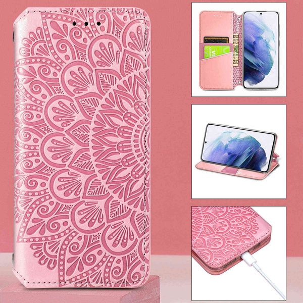 Handyhüllen geeignet für Samsung GALAXY A02s A03S A12 A20 A21S A22 A30 A32 A41 A50 A51 A52 A71 A72 Exquisite Blumen Relief Cover