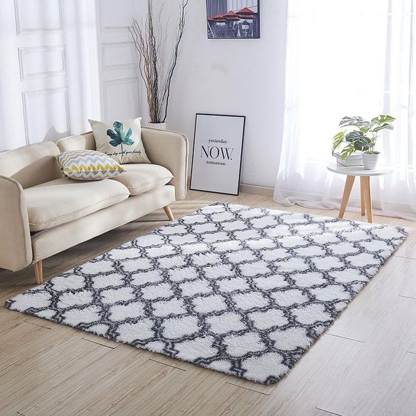 

quality kids room faux fur area rug living mats silky rugs shaggy tie-dye carpet printed plush floor fluffy carpets