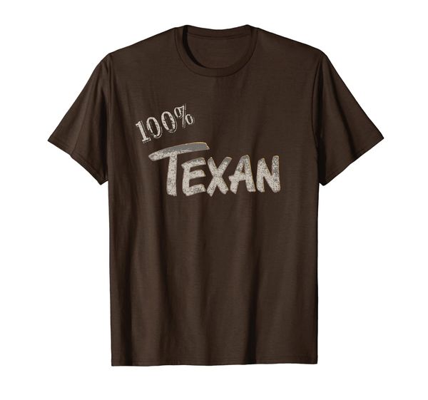 

100% texan t-shirt for the lone star native, White;black