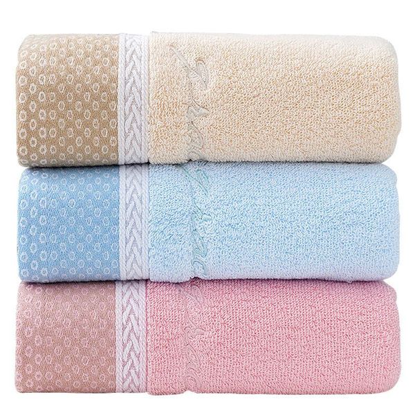 

100% long-staple cotton thickening face shower towel solid color soft on no fade shed hair bathroom washcloth