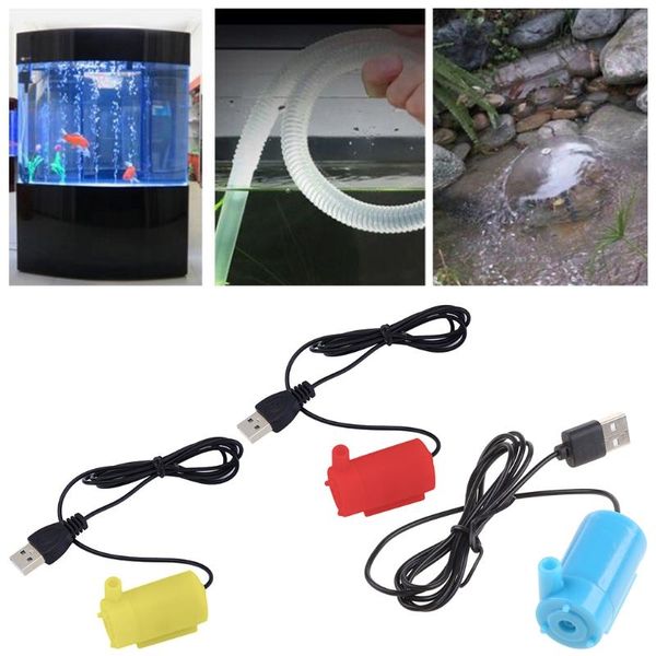 

air pumps & accessories micro mini submersible water pump fish tank aquarium usb powered dc 5v 2-3l/min