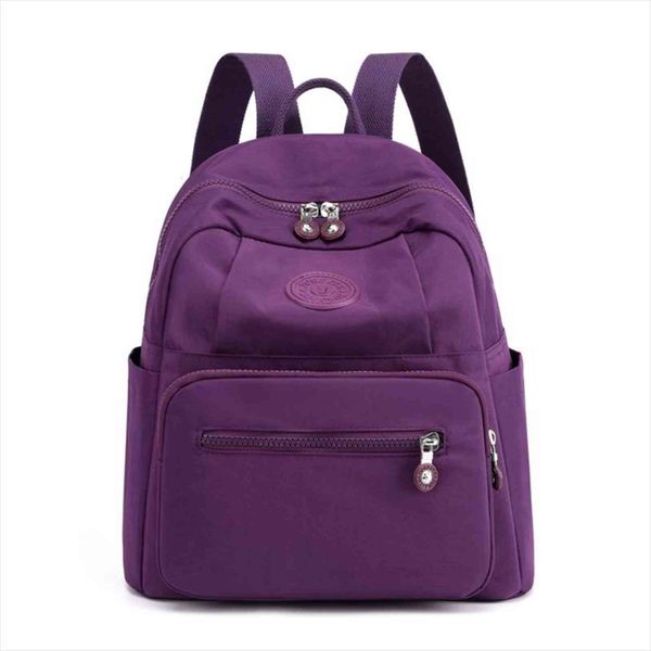 

travel women backpack fashion casual waterproof shoulder bag female nylon black school for teenage girl