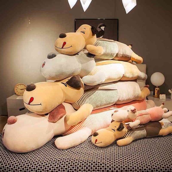 

large long dog pillow girl sleeping clip leg plush doll gift cute