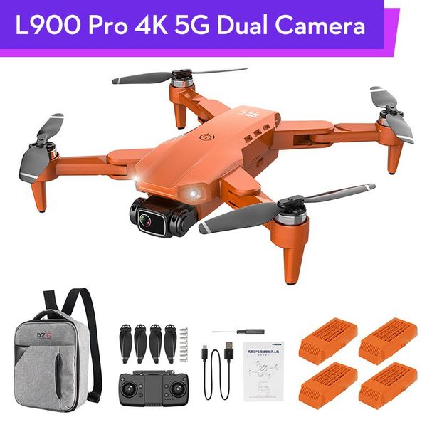 

drones l900 pro 4k gps drone with camera 2-axis gambal brushless fpv 5g quadcopter 1.2km 28min flight rc helicopter remote toys