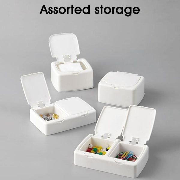 

simple -up storage box small item classification deskdrawer fragment cotton swab superimpose boxes & bins