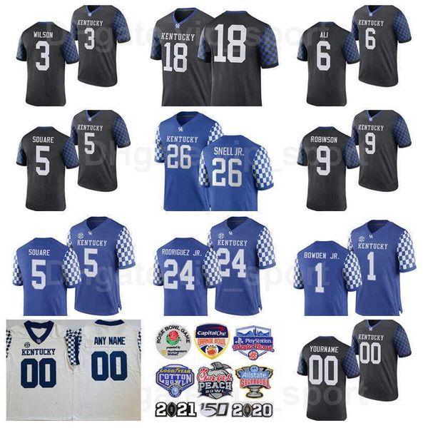 

ncaa football kentucky wildcats college 9 davonte robinson jersey men 29 yusuf corker 81 isaiah epps 0 kavosiey smoke 10 asim rose jr 4 josh, Black