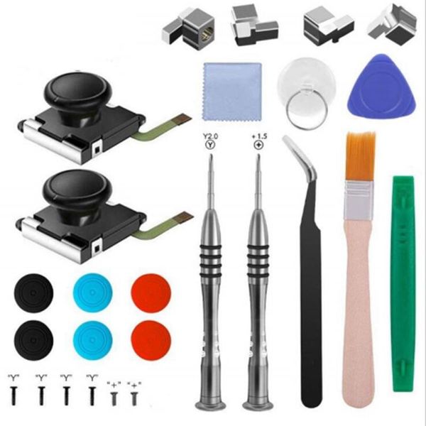 

game controllers & joysticks 26 in 1 replacement 3d joystick thumbstick joy con controller repair parts for switch lite