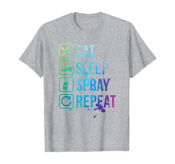 

Spray Paint Graffiti Eat Sleep Repeat T-Shirt, Mainly pictures