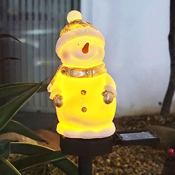 

lawn lamps garden landscape stake lamp outdoors decoration christmas snowman led ground plug ornaments