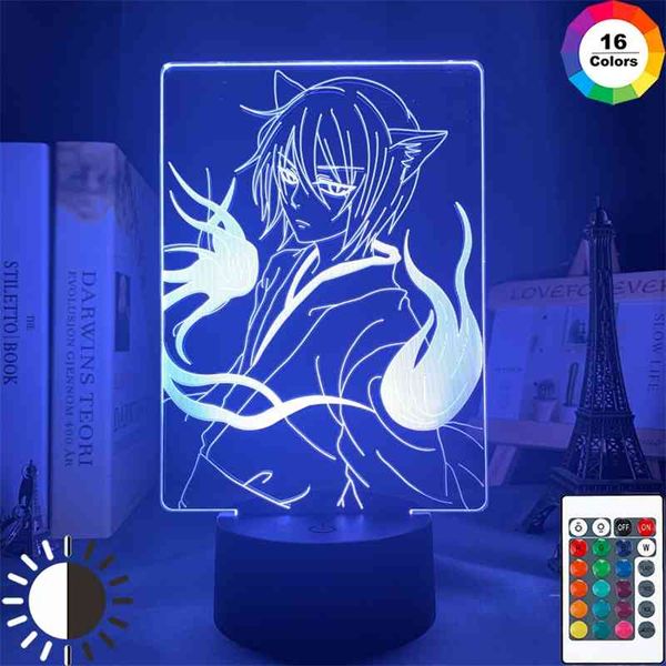 

led night kiss for home decoration nightlight acrylic 3d lamp anime kamisama love tomoe light