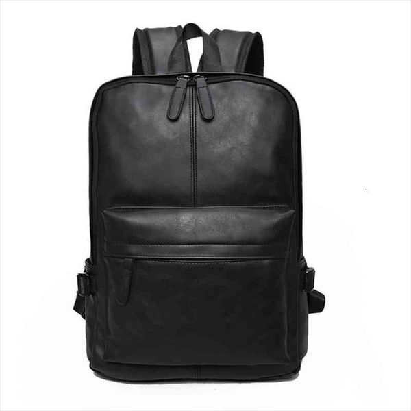 

brand waterproof 15.6 inch lapbackpack men leather backpacks for teenager casual daypacks mochila male dropship