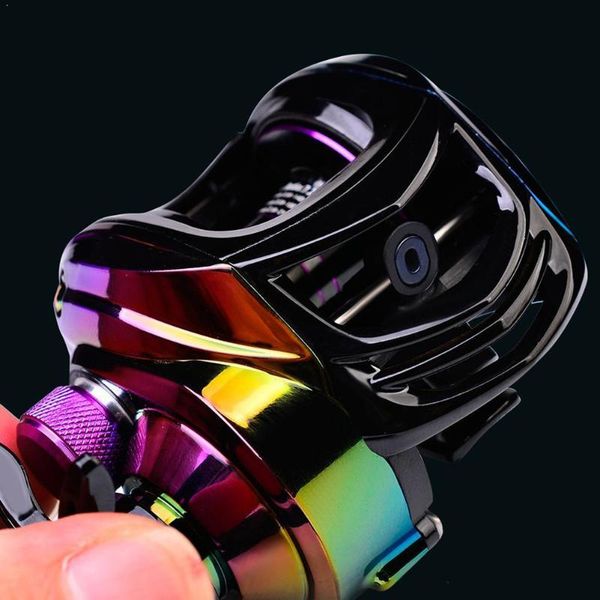 

18+1bb 7.2:1 gear ratio fishing drop wheel reel for sea electroplate c6s8 baitcasting reels