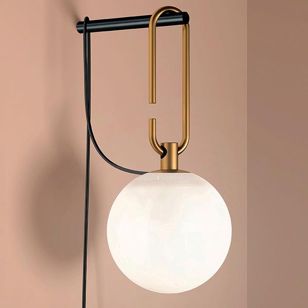 

wall lamp nordic living room background bedside creative bedroom ball study designer's