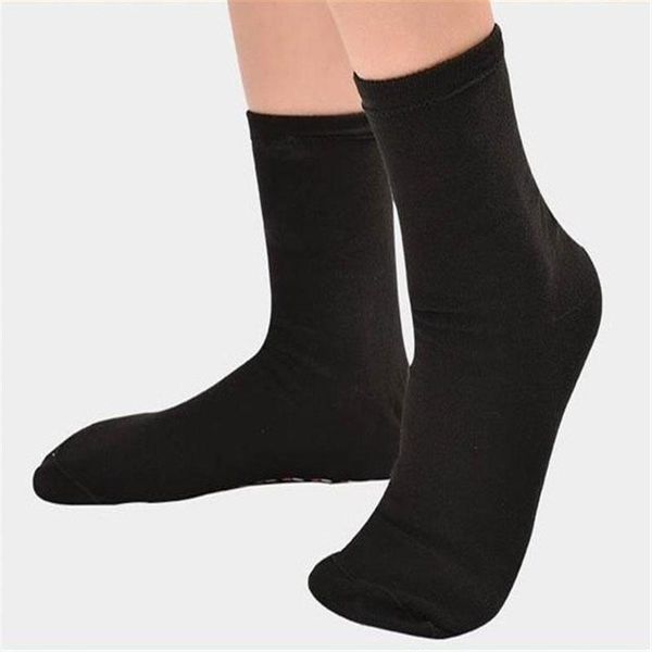 

socks self heating warm tourmaline magnetic sports foot massage &t8, Black