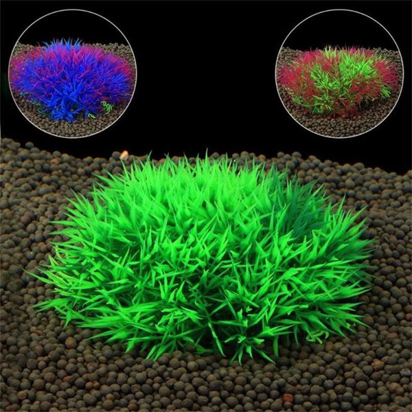 

simulation plants plastic aquarium decoration 6 pcs fish tank green water grass w614 decorations