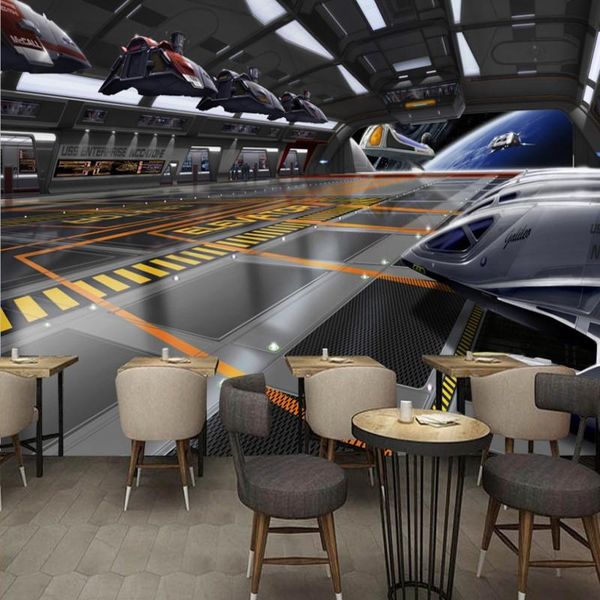 

wallpapers dropship colomac luxury wallpaper 3d space cabin black and white foto wall mural papel de parede infantil living room