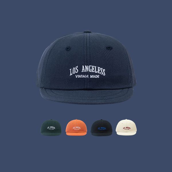 

hat female letter embroidery adjustable solid color baseball street dome short edge cap men's summer, Blue;gray