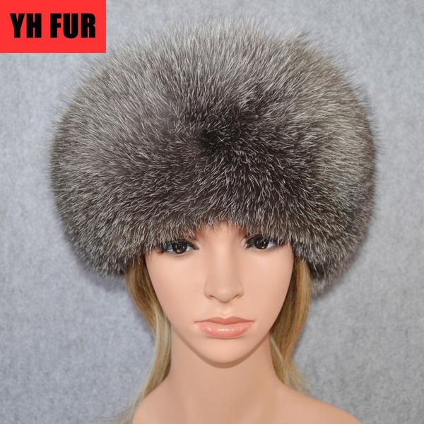 

beanie/skull caps style quality luxury winter russian natural real fur hat 2021 women warm soft handmade 100% genuine cap, Blue;gray