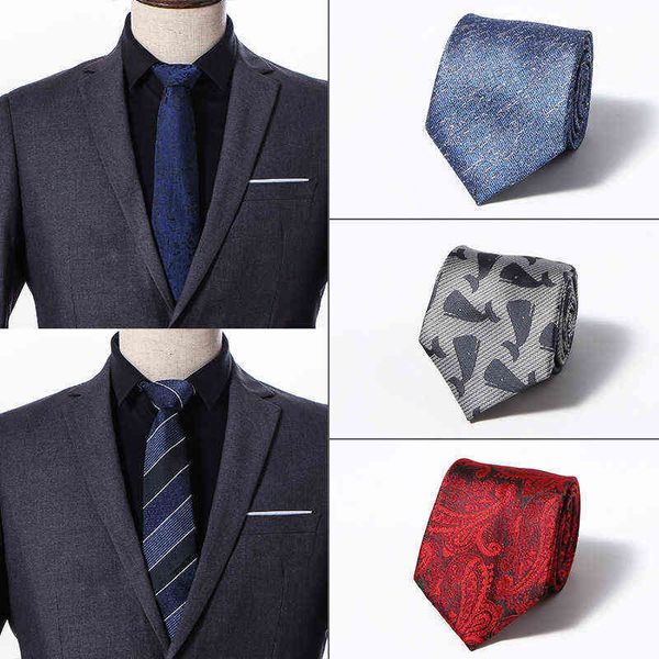 

2021 men's tie korean busins wedding print shengzhou ding, Blue;purple
