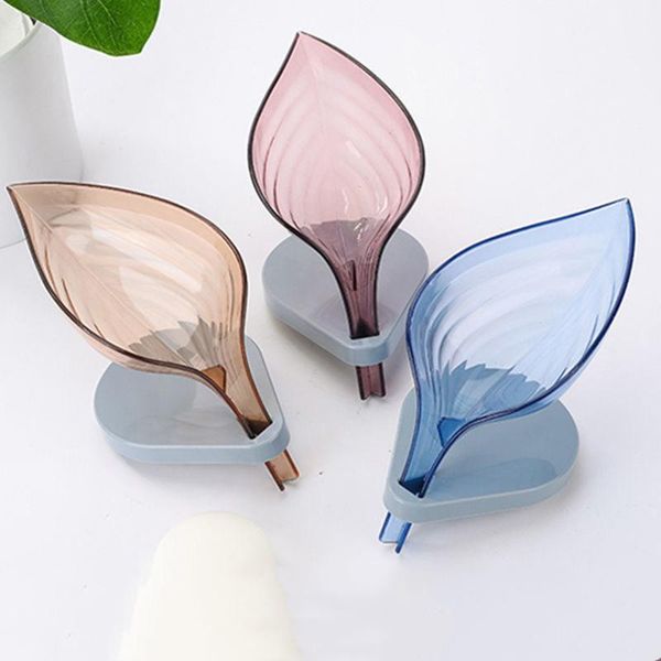 

soap dishes leaf shaped dish bathroom rack storage sponge box bracket gadget