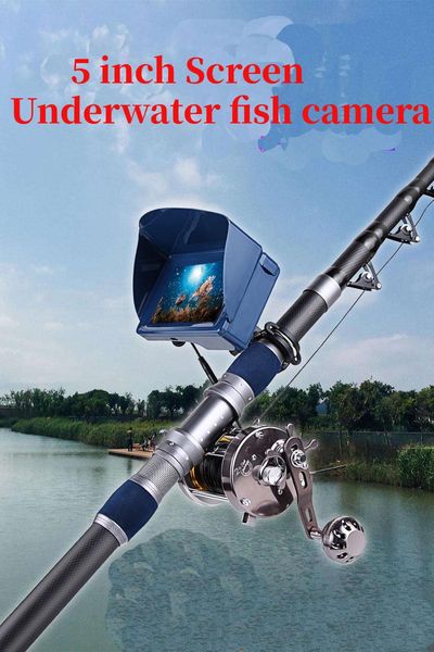 

fish finder 5.0 inch waterproof camera 3.6m rod underwater 8mp lens 40m cable fishing video ice sea