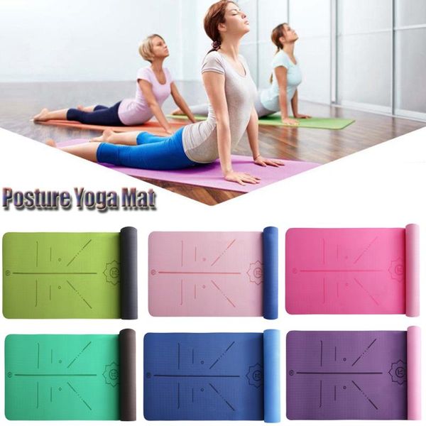 

yoga mats mat workout elastic non-slip fitness slim gym exercise environmental pilates pads d30