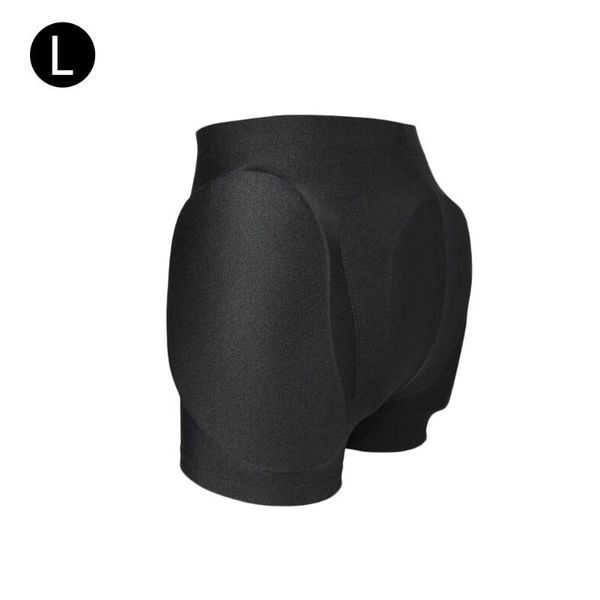

cross padded skating shorts thicken hockey pants protective gear for outdoor sports skiing snowboard skateboarding cycling waist support, Black;gray
