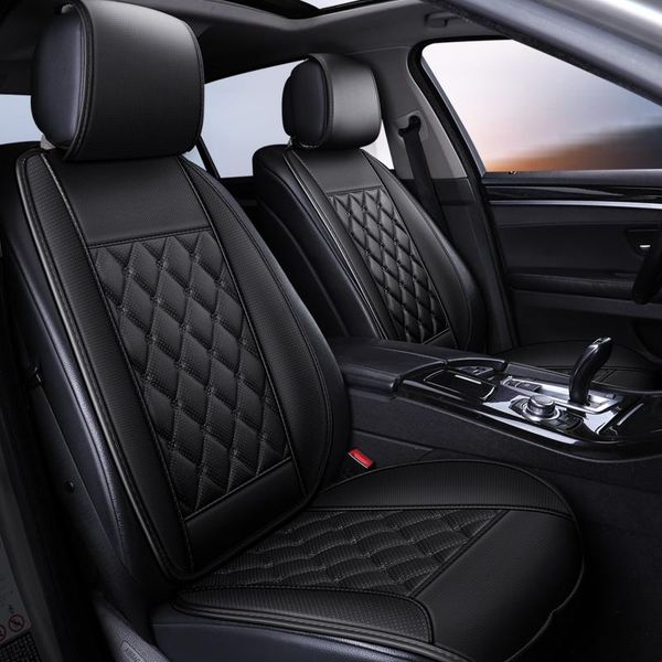 

car seat cover protector mat universal front backret breathable waterproof leather cushion pad fit for van truck covers