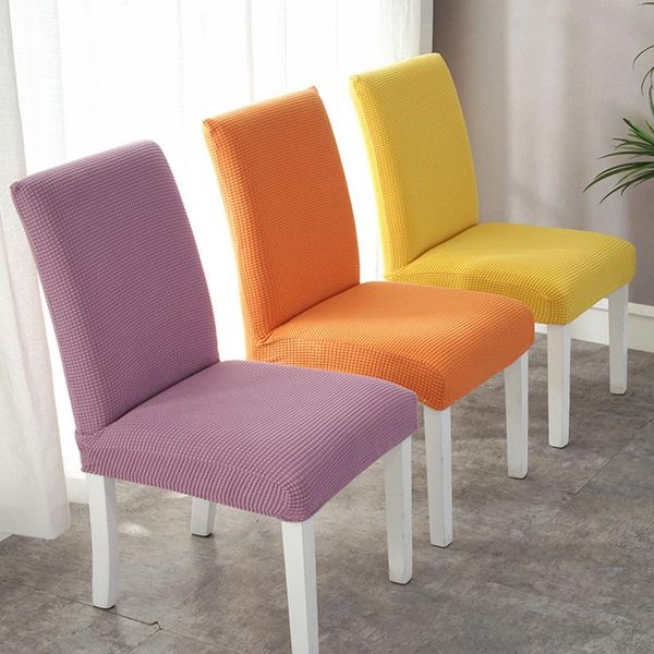 

chair covers 1pcs solid color cover jarquard spandex high stretch elastic slipcovers soft for dining room kitchen wedding
