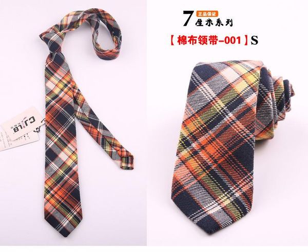 

bow ties male tie ladies college style japanese jk narrow student casual 7cm plaid shirt wedding cotton, Black;gray