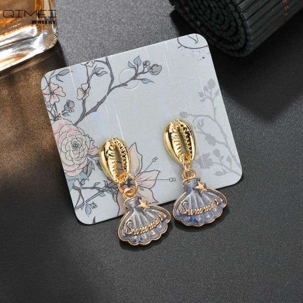 

stud bohemia metal earrings jewelry for women 2021 shell gold party zinc alloy, Golden;silver