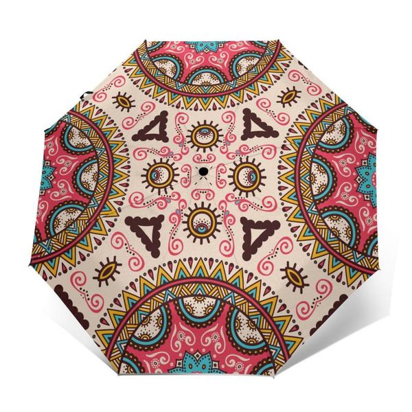 

umbrellas automatic umbrella manlada pattern three-fold women men rain