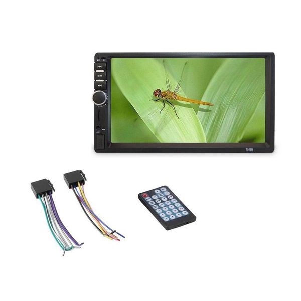 

car video 7 inch double 7018b 2 din fm stereo radio mp5 player touchscreen multimedia usb
