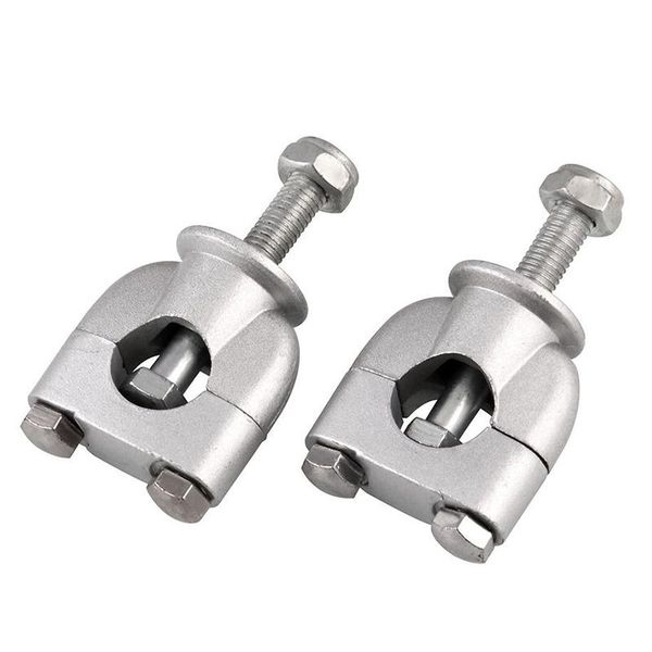 

7/8 inch 22mm motorcycle handle handlebar mount risers silver mounting lamp f- handlebars