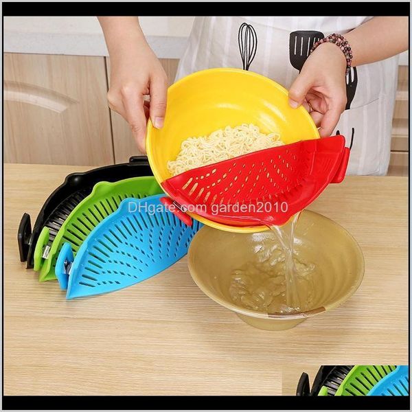 

colanders kitchen tools kitchen, dining bar home & garden drop delivery 2021 creative clip on pot strainer sile colander water filter fit di