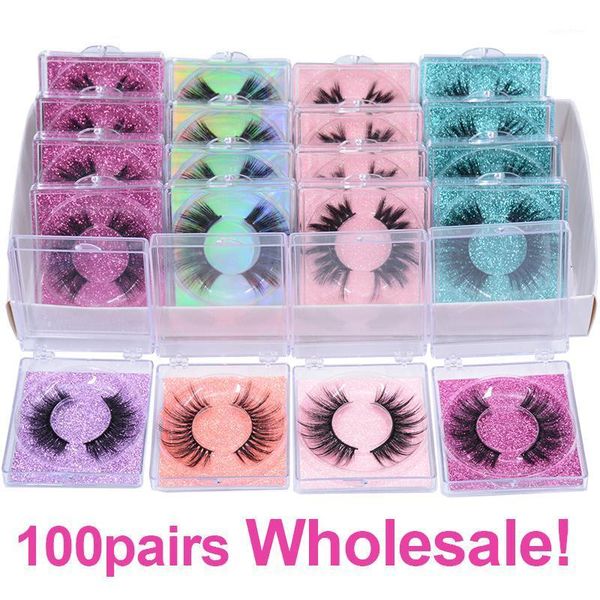 

50/100 pairs private label 3d 8d nature eyelash wholesale vendors 5d soft fluffy wispy eyelashes in bulk with promotion price1