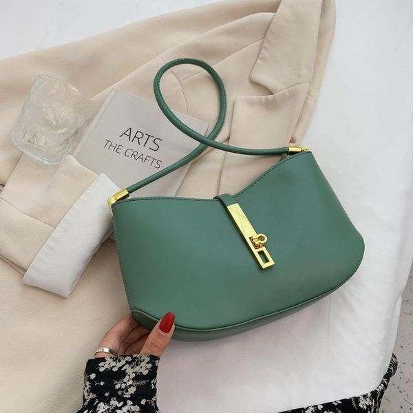 

shoulder bags french underarm bag 2021 temperament female messenger korean version of solid color handbag