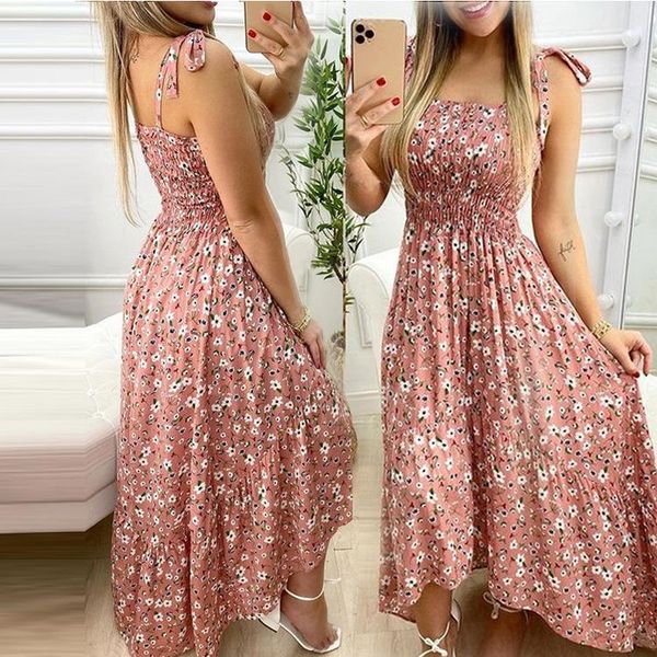 

women's swimwear 2021 summer printed dress lace slim fit flower sling skirt women, White;black