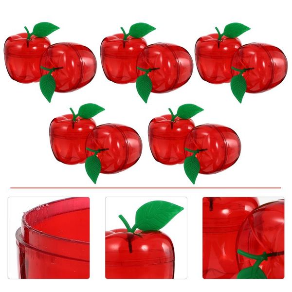 

gift wrap 10pcs apple shape candy packaging boxes festival snack storage containers