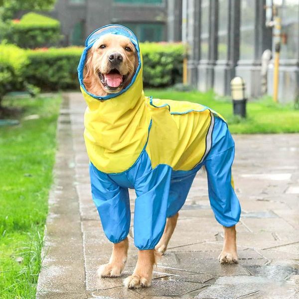 Köpek giyim evcil hayvan çok yönlü su geçirmez yağmurluk ourdoor kapüşonlu kedi taşınabilir kıyafetler