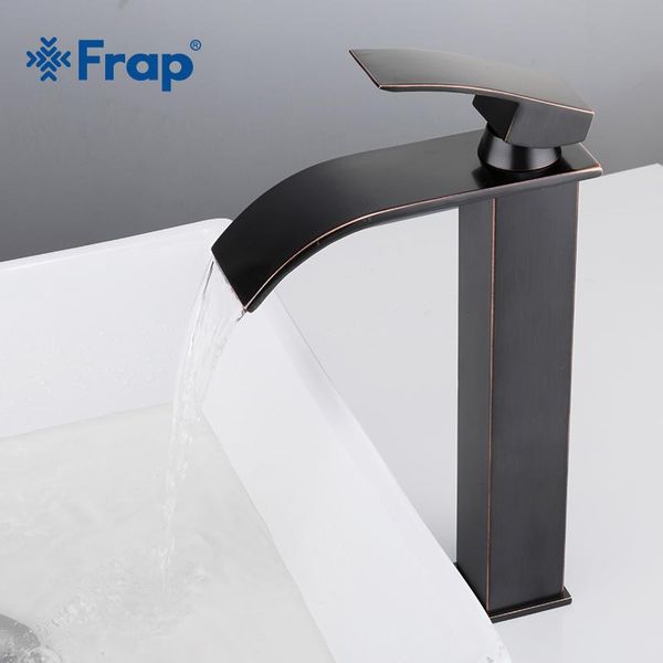 

bathroom sink faucets frap antique black tall waterfall basin faucet single handle and cold water mixers washing tap y10138