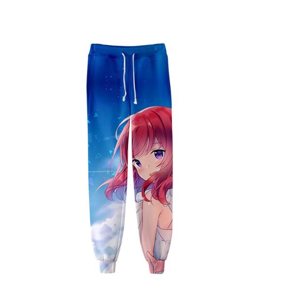 

men's pants nishikino maki 3d jogger women men pencil trousers 2021 cool mid pattern, Black