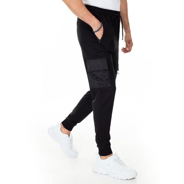 

buratti slim fit pockets sweatpants men 's track suit six 568210 men's pants, Black